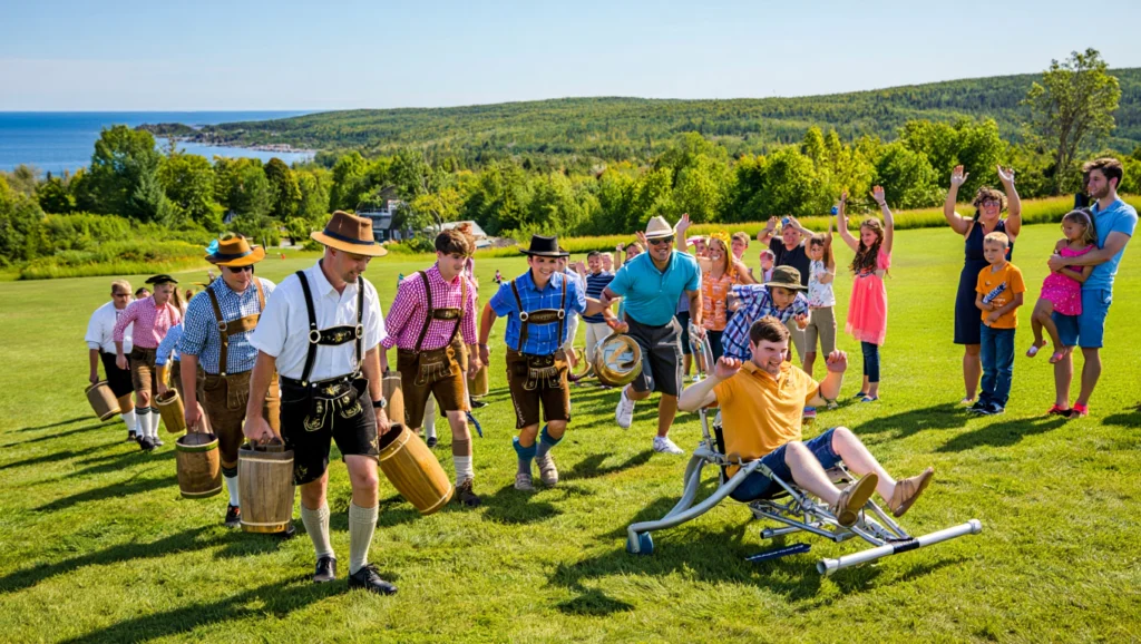 Inclusion in Traditional Sports Games at Oktoberfest Gaspésien
